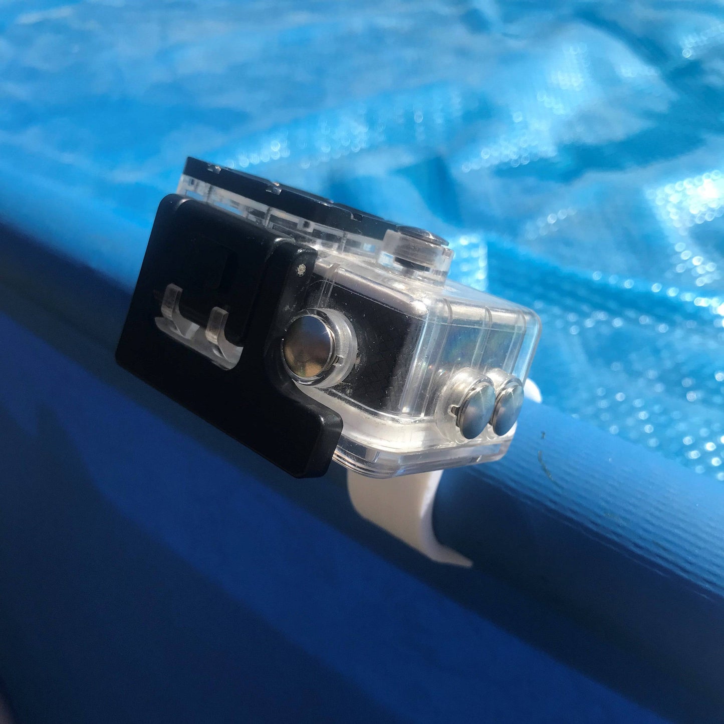 Go-Pro Mount For Swimming Pool 45Mm Top Rail : White Suits Intex Pools Etc