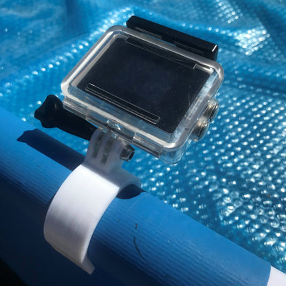 Go-Pro Mount For Swimming Pool 45Mm Top Rail : White Suits Intex Pools Etc