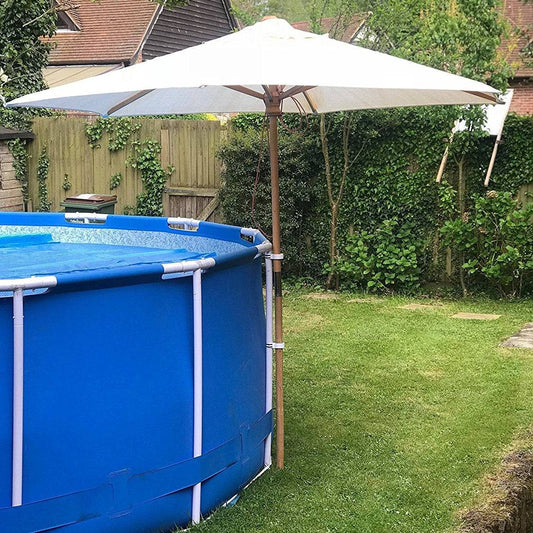 Schwimmbad-Schirmhalterungen: Für 35-mm-Rahmenbeine, z. B. Intex-Frame-Pool