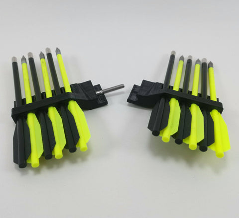 Picatinny Bolt Holder Quiver Accessory For Pistol Crossbow : Black