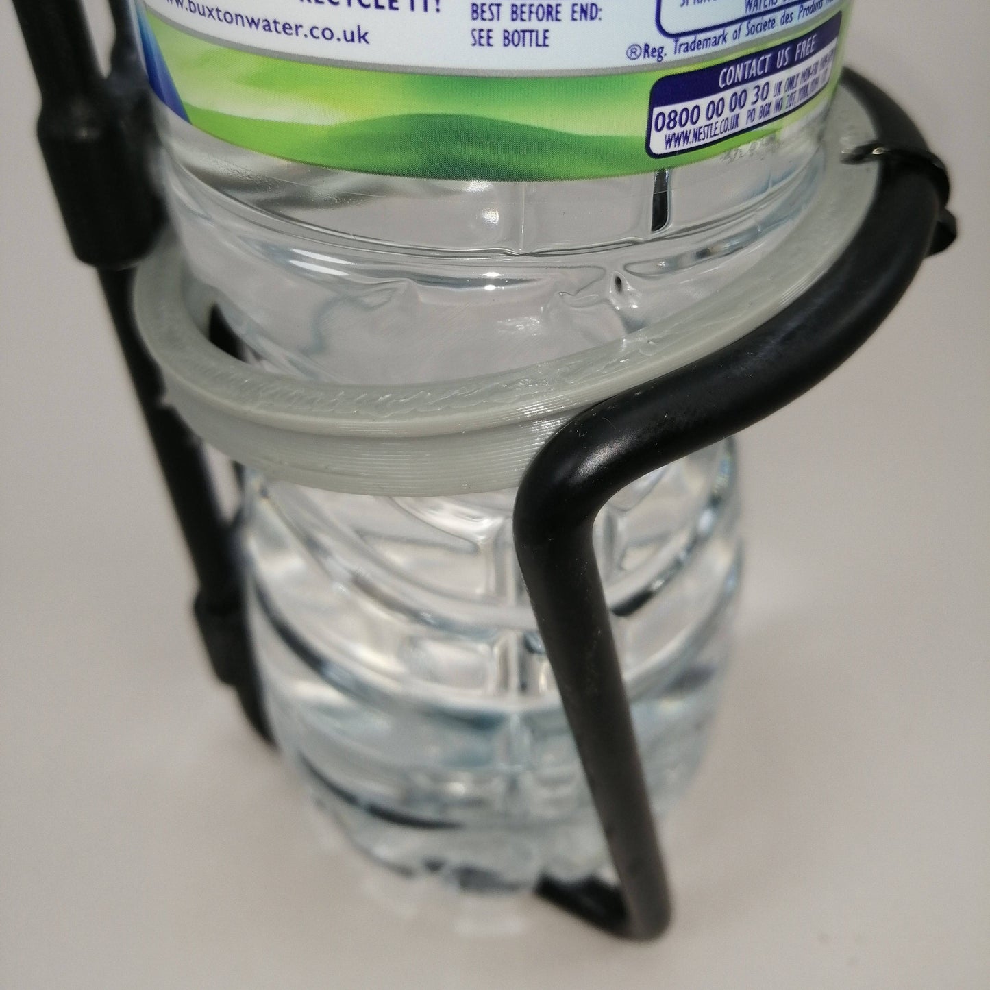 Bike Bottle Holder Adapter : Holds Standard Water Bottles & Cans When Needed