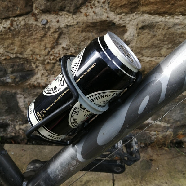 Bike Bottle Holder Adapter : Holds Standard Water Bottles & Cans When Needed