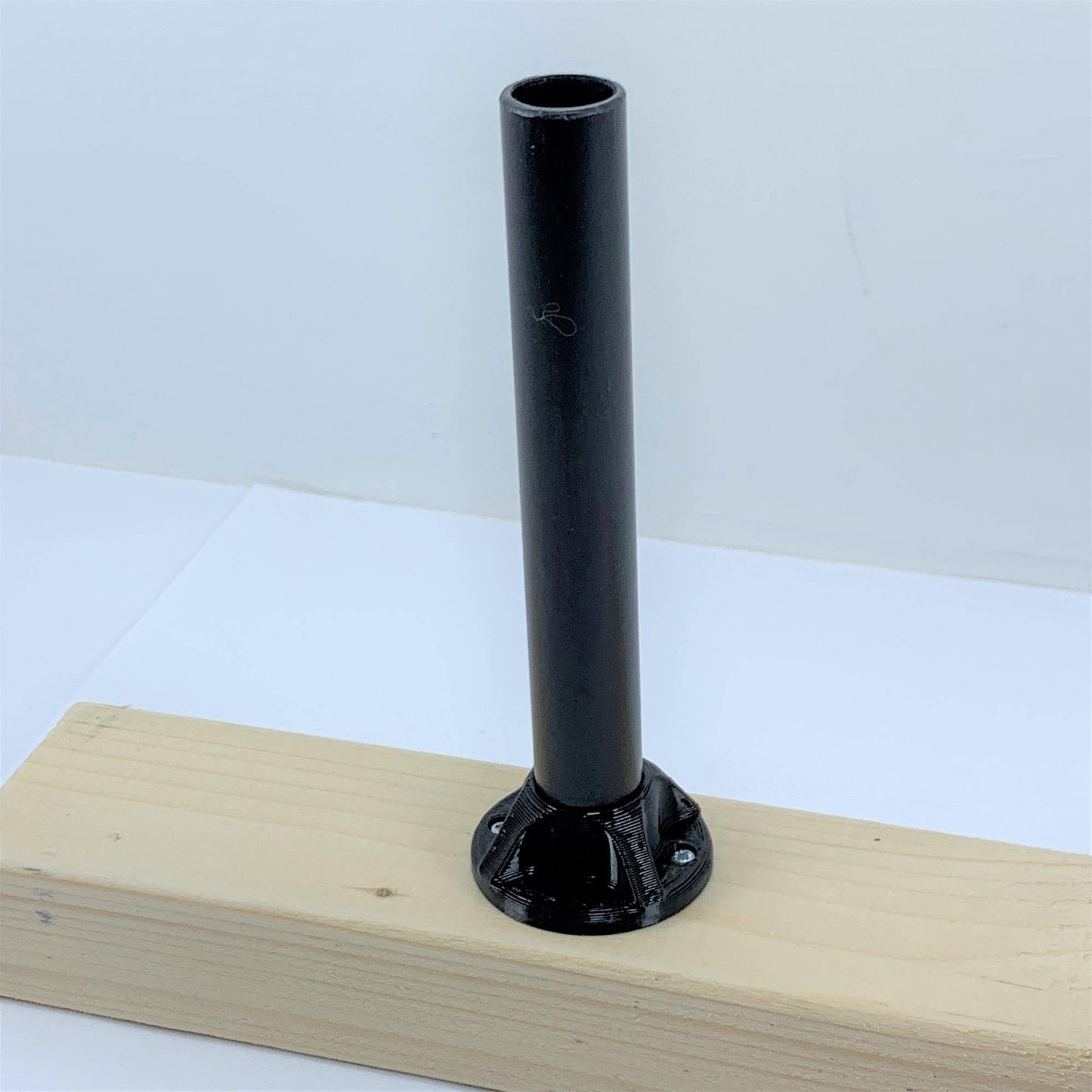 Fishing Rod Bank Stick Holder Stand For Decked Swims & Jetties 18mm Diameter Black