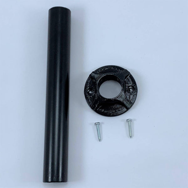 Fishing Rod Bank Stick Holder Stand For Decked Swims & Jetties 18mm Diameter Black