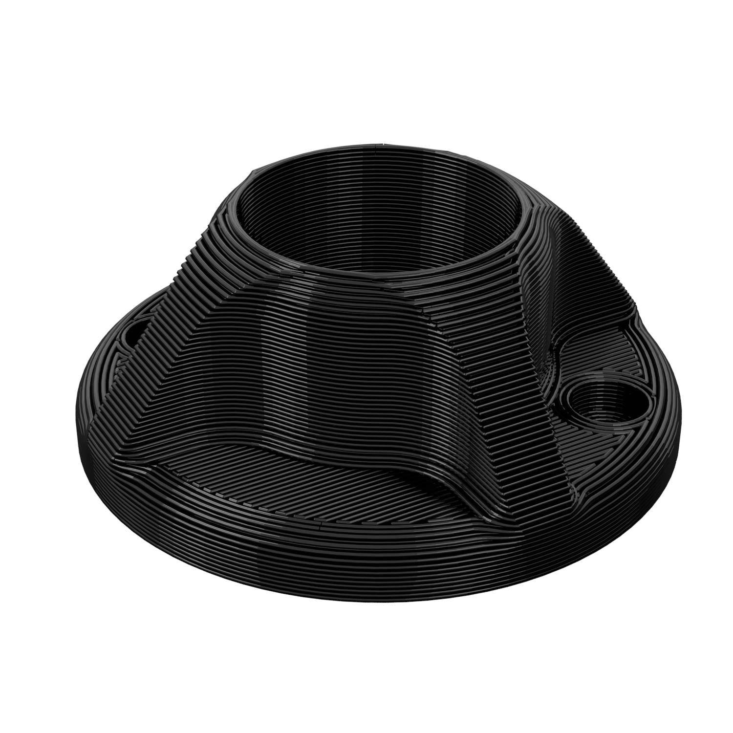 Fishing Rod Bank Stick Holder Stand For Decked Swims & Jetties 18mm Diameter Black