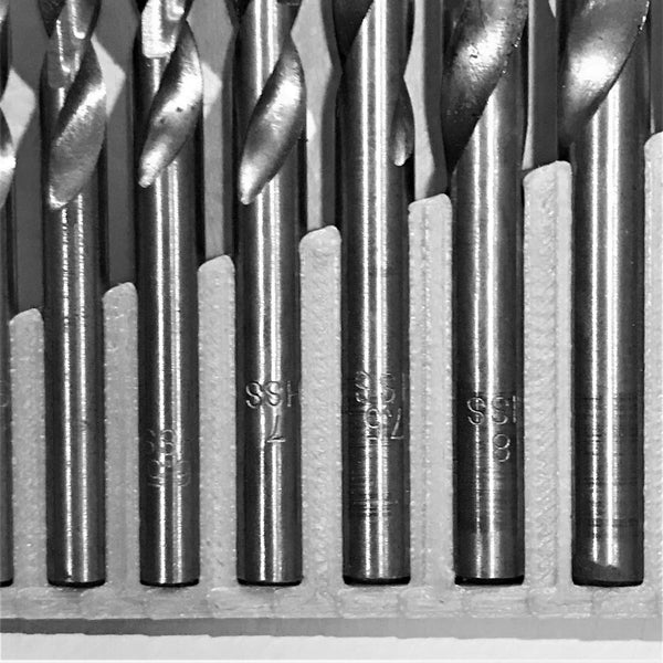 Drill Bit Holder Wall Bracket : Grey