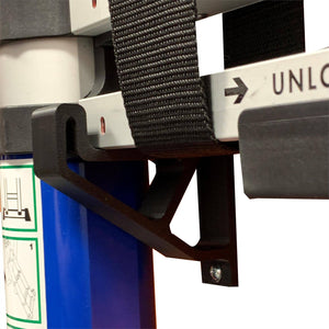 Ladder Wall Mount Bracket Holder Universal Low Profile Heavy Duty Black