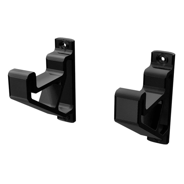 Ladder Wall Mount Bracket Holder Universal Low Profile Heavy Duty Black