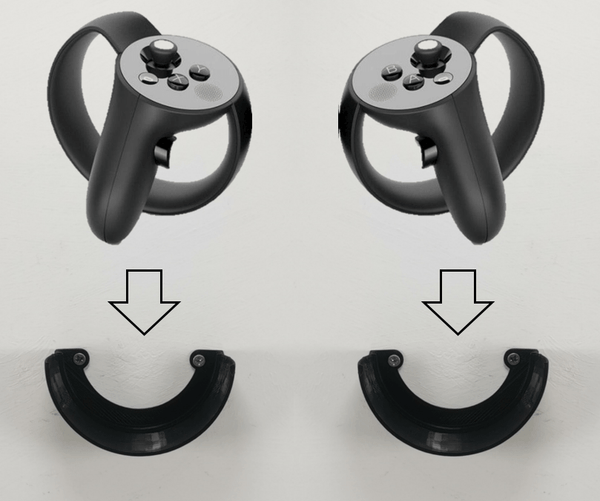 Wall Mount / Bracket Set For Oculus Rift : Sensor, Touch, Headset Black