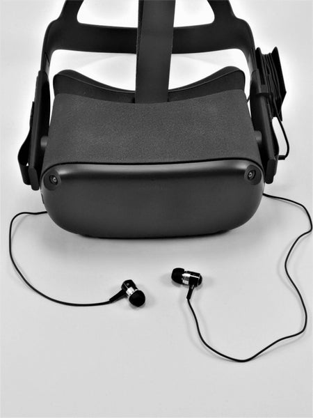 Earphone/Headphone Cable Tidy/Holder For Oculus Quest GEN 1 : Black