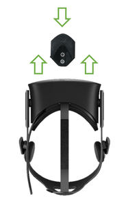 CV1 Headset Wall Bracket Mount For Oculus Rift (With Fixings): Black