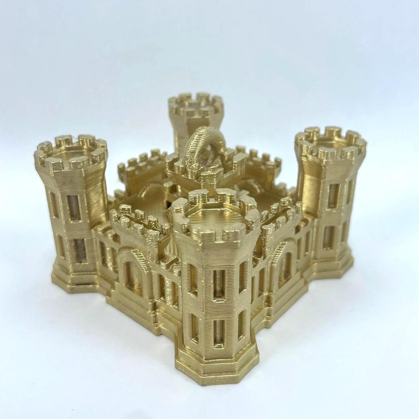 Castle Fort Christmas Tree Bauble Decoration Ornament For Christmas Xmas Noel