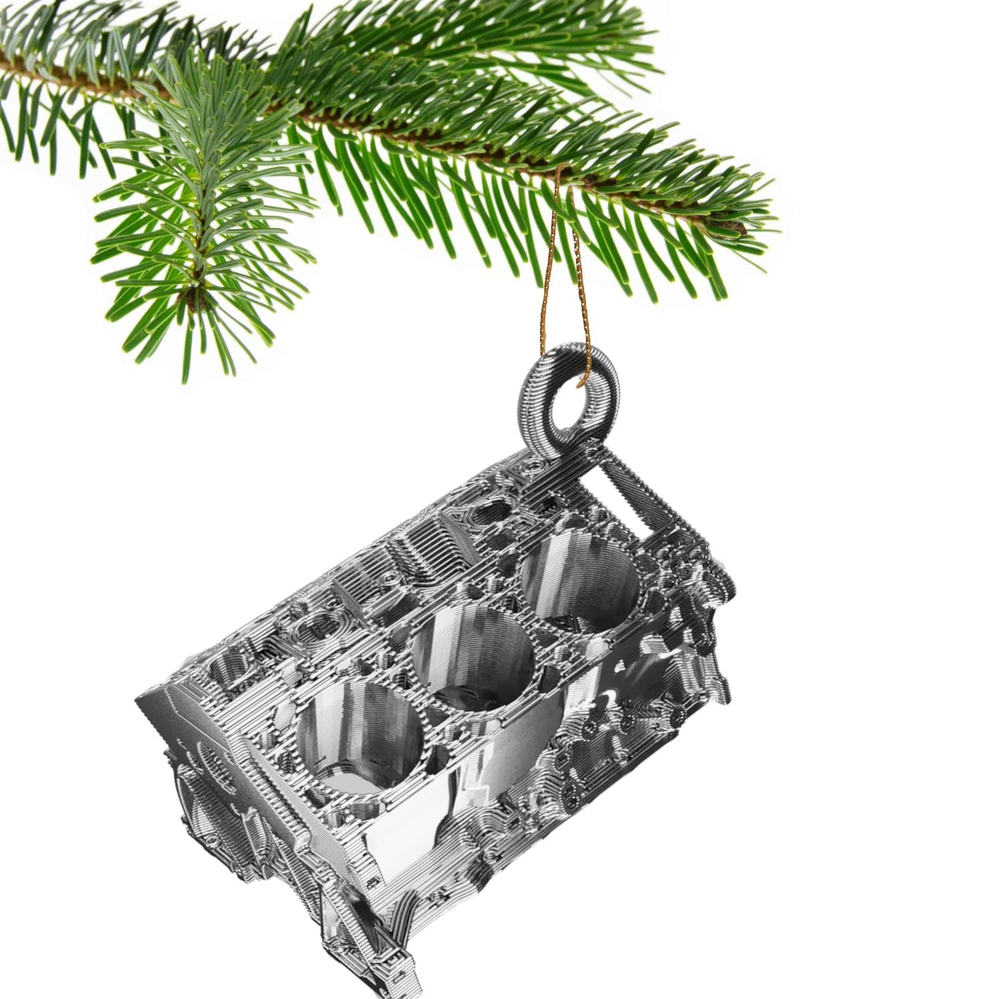 V6 Engine Block Christmas Tree Bauble Decoration Ornament For Christmas Xmas Noel