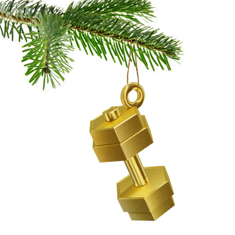 Dumbbell Christmas Tree Bauble Decoration Ornament For Christmas Xmas Noel