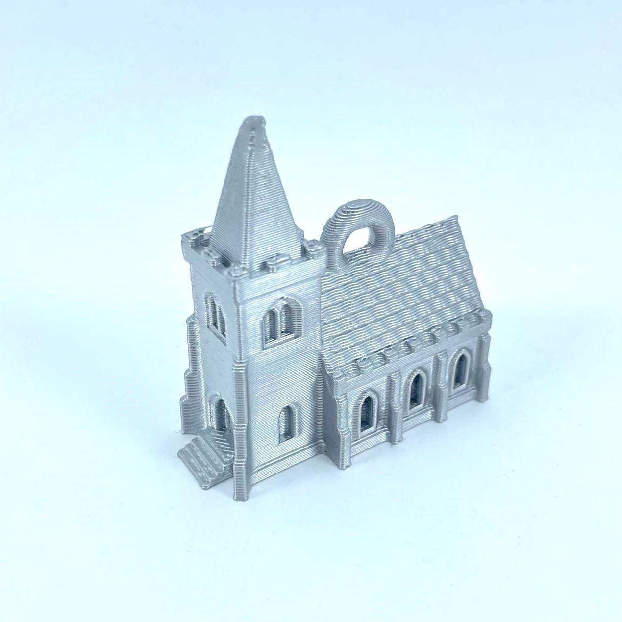 Church Christmas Tree Bauble Decoration Ornament For Christmas Xmas Noel