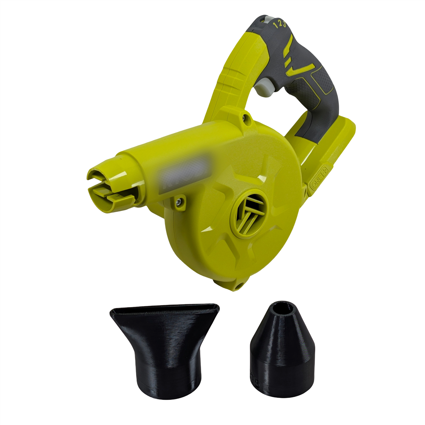 3D Cabin Short Nozzles Compatible With Ryobi Toolshop Blower R18TB 18v ONE+ Cordless Leaf - Car Drying Accessory Stubby (Pack of 2)