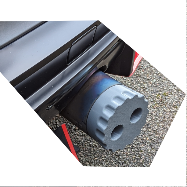 Exhaust Tip Silencer Baffle Muffler Sound Dampener For Cold Start Up