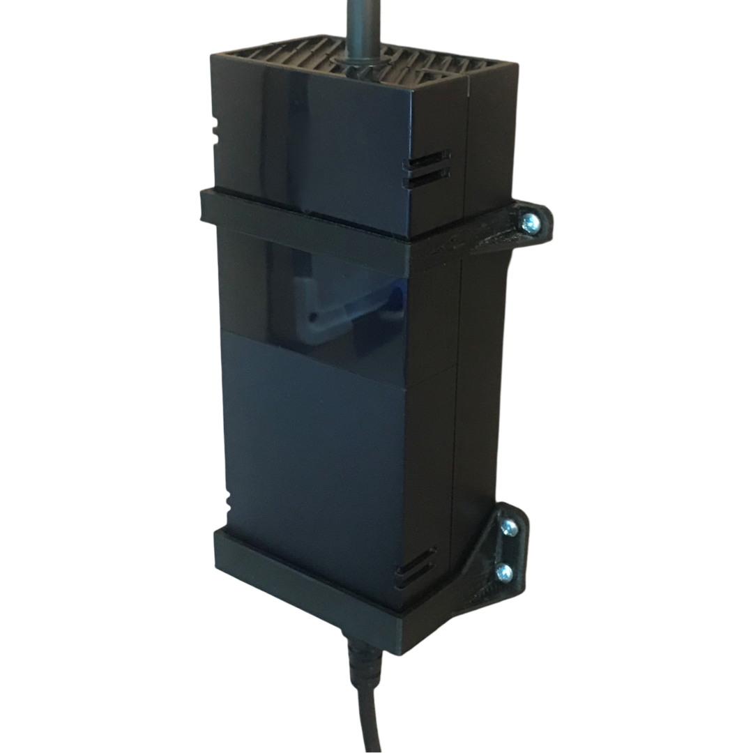 Xbox One Original Power Brick Supply Cable Wall Mount Bracket Holder - Black