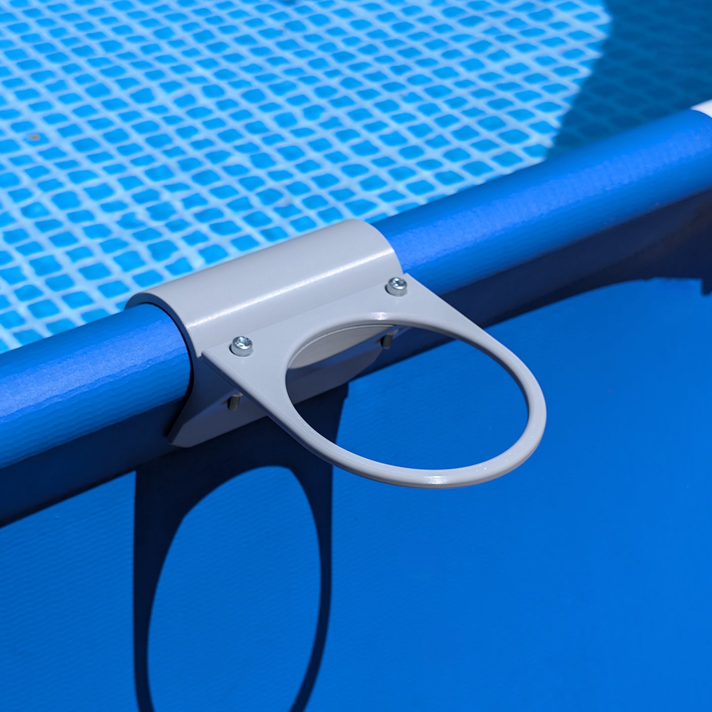 Floating Chlorine Dispenser Holder for Round Above Ground Pool Rails
