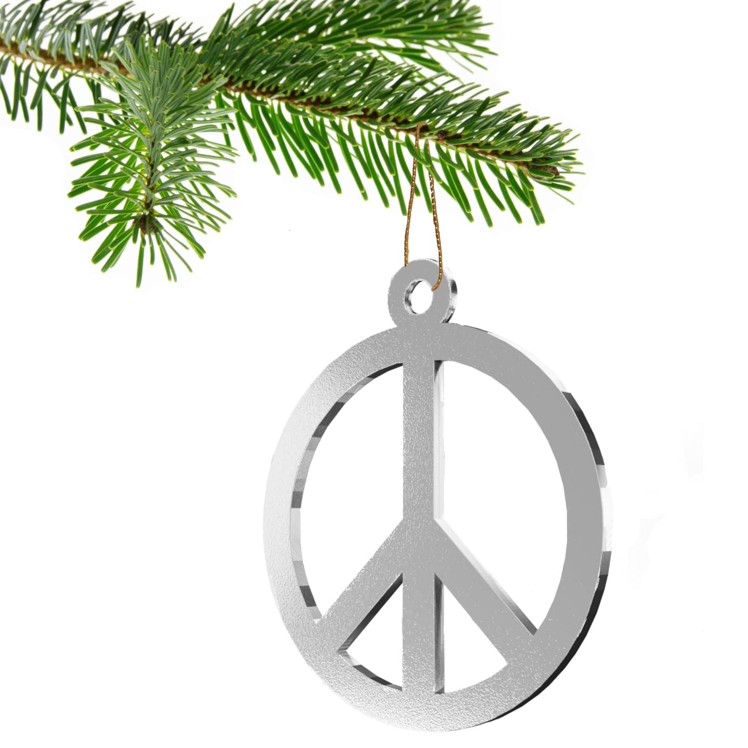 Peace Sign Christmas Tree Bauble Decoration Ornament For Christmas Xmas Noel