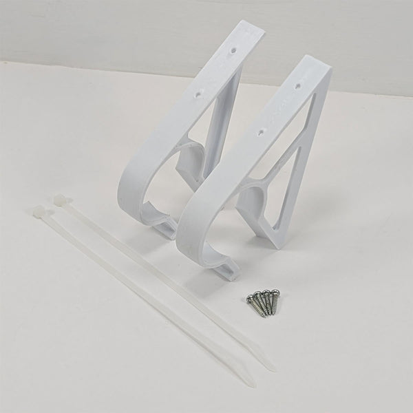 Swimming Pool Shelf Brackets Mounts For Oval T-Rails 61x45mm Power Steel, Storage Surface - 3DCabin