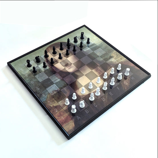 Vertical Chess Board Wall Set Or Table Magnetic - Mona Look
