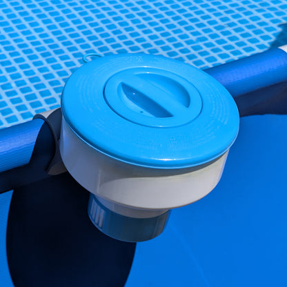 Floating Chlorine Dispenser Holder for Round Above Ground Pool Rails