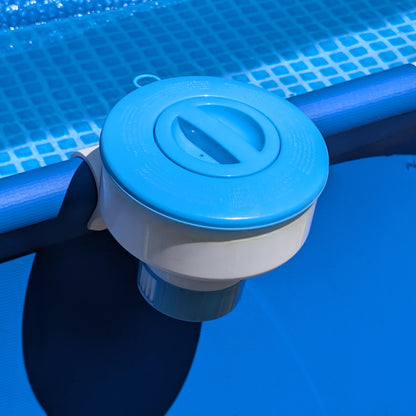 Floating Chlorine Dispenser Holder for Round Above Ground Pool Rails
