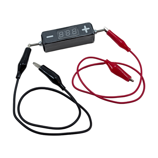 Micro Digital DC Voltage Meter for Motorcycles