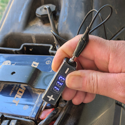 Micro Digital DC Voltage Meter for Motorcycles