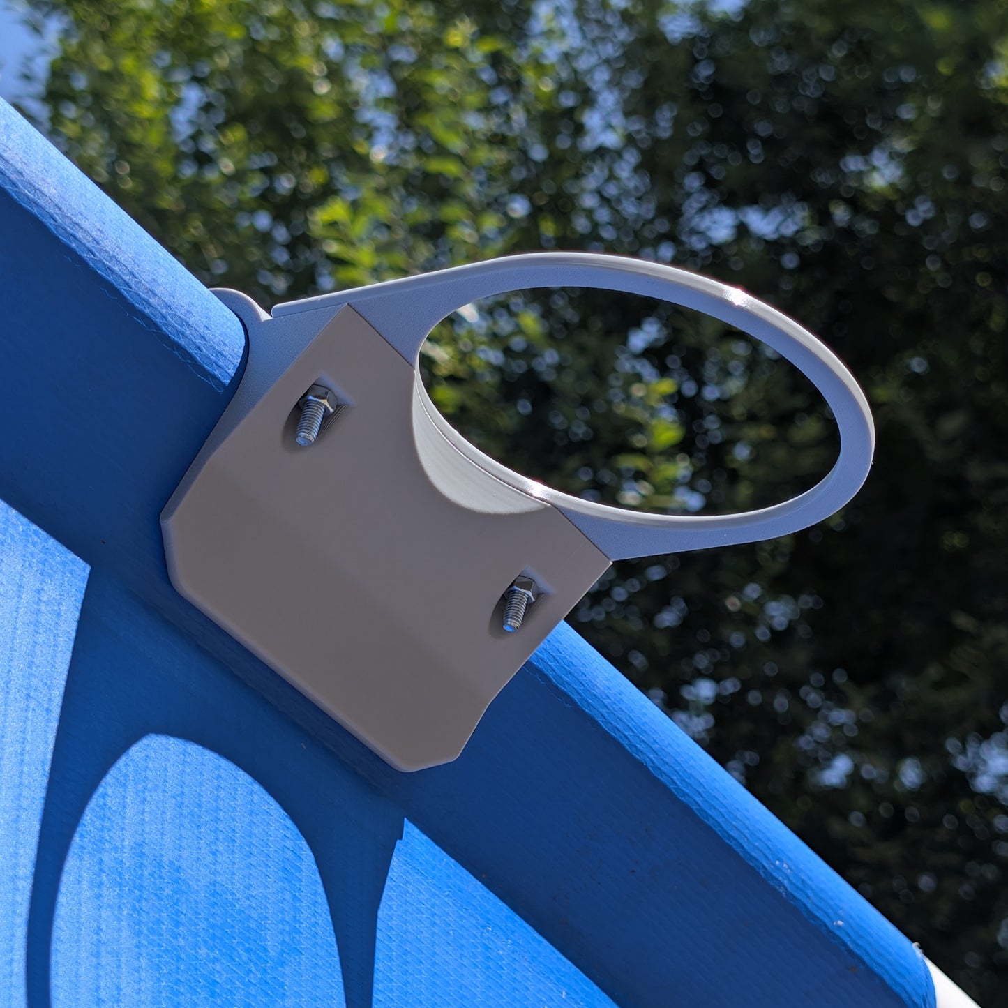 Floating Chlorine Dispenser Holder for Round Above Ground Pool Rails