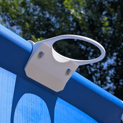 Floating Chlorine Dispenser Holder for Round Above Ground Pool Rails