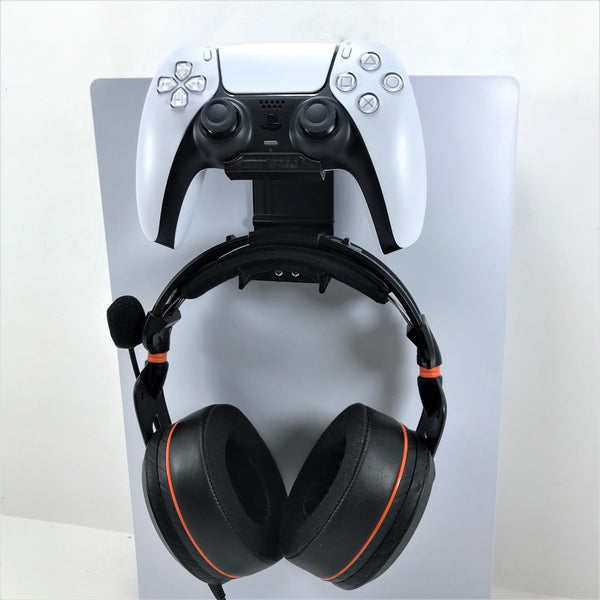 3D Cabin PS5 Controller & Headphone Console Bracket Mount Holder For Play Station 5 Digital Or Disc DualSense