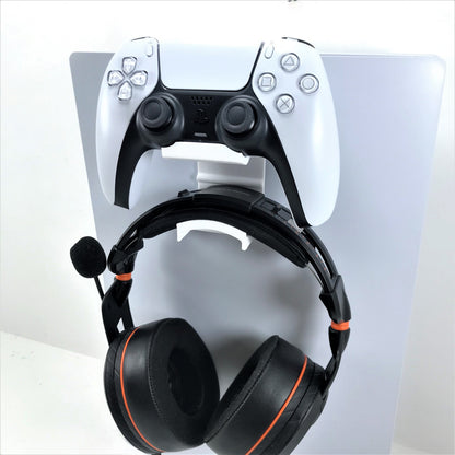 3D Cabin PS5 Controller & Headphone Console Bracket Mount Holder For Play Station 5 Digital Or Disc DualSense - 3DCabin