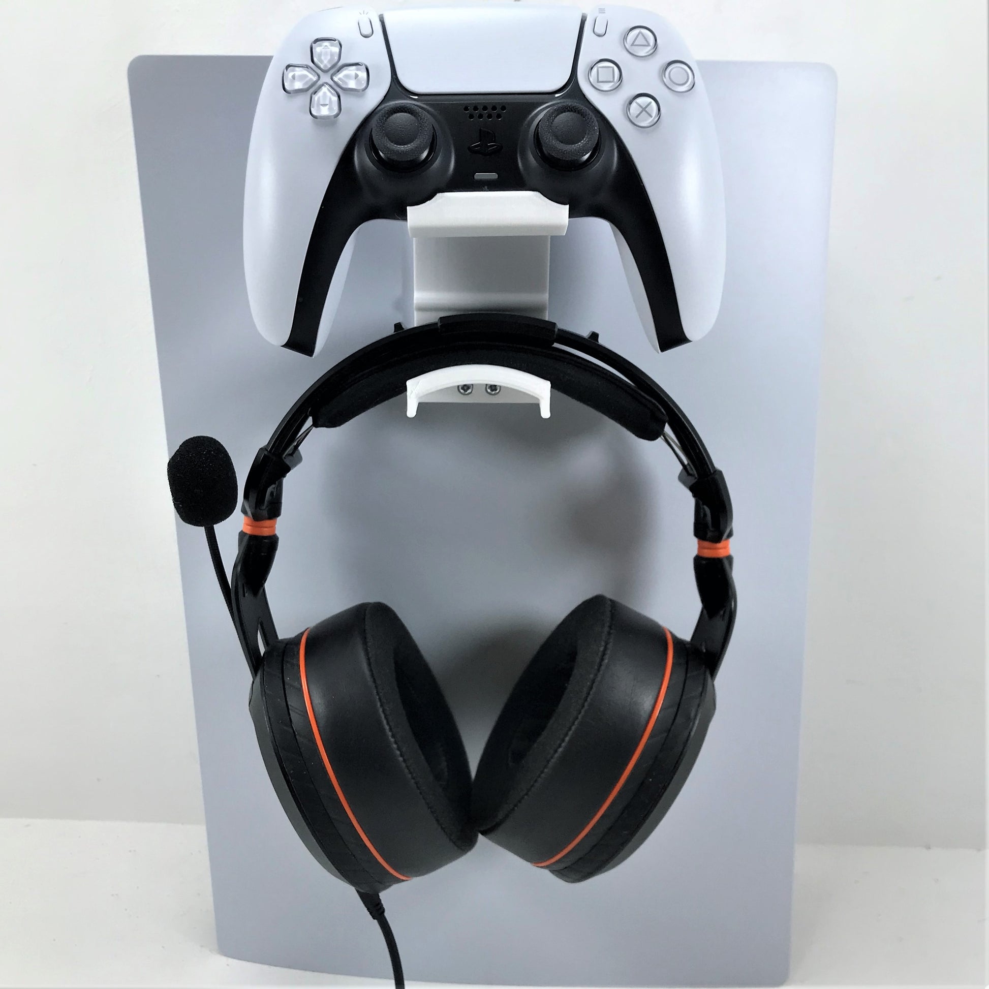 3D Cabin PS5 Controller & Headphone Console Bracket Mount Holder For Play Station 5 Digital Or Disc DualSense - 3DCabin
