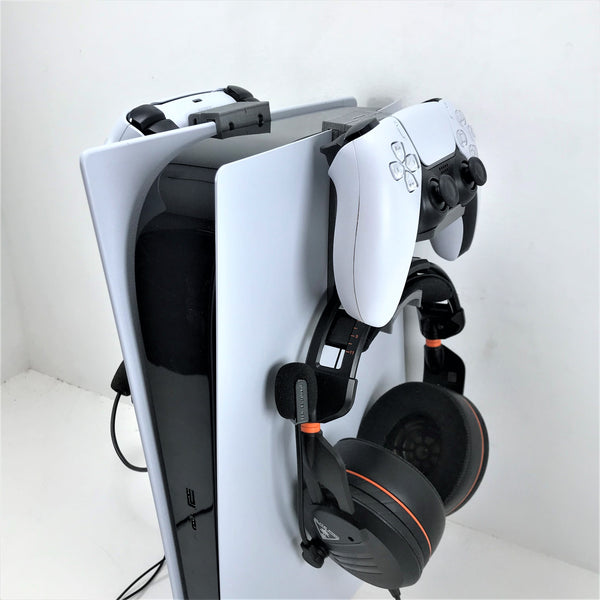 3D Cabin PS5 Controller & Headphone Console Bracket Mount Holder For Play Station 5 Digital Or Disc DualSense (Left and Right Pack)