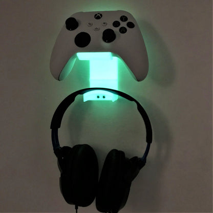 Xbox Controller Wall Mount & Headphone Holder Hanger Bracket For Xbox Series X / Series S / One / One S / One X Remote - 3DCabin