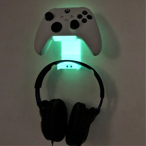 Xbox Controller Wall Mount & Headphone Holder Hanger Bracket For Xbox Series X / Series S / One / One S / One X Remote - 3DCabin
