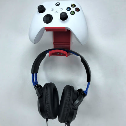 Xbox Controller Wall Mount & Headphone Holder Hanger Bracket For Xbox Series X / Series S / One / One S / One X Remote - 3DCabin
