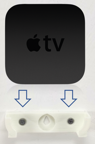 Apple Tv 2Nd / 3Rd Gen (Wall / Tv) Bracket Mount