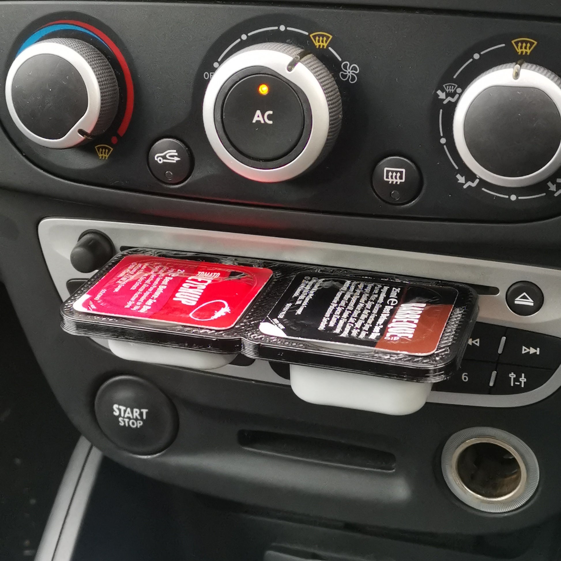 Car Sauce Dip Holder For Fries Fast Food - 3DCabin