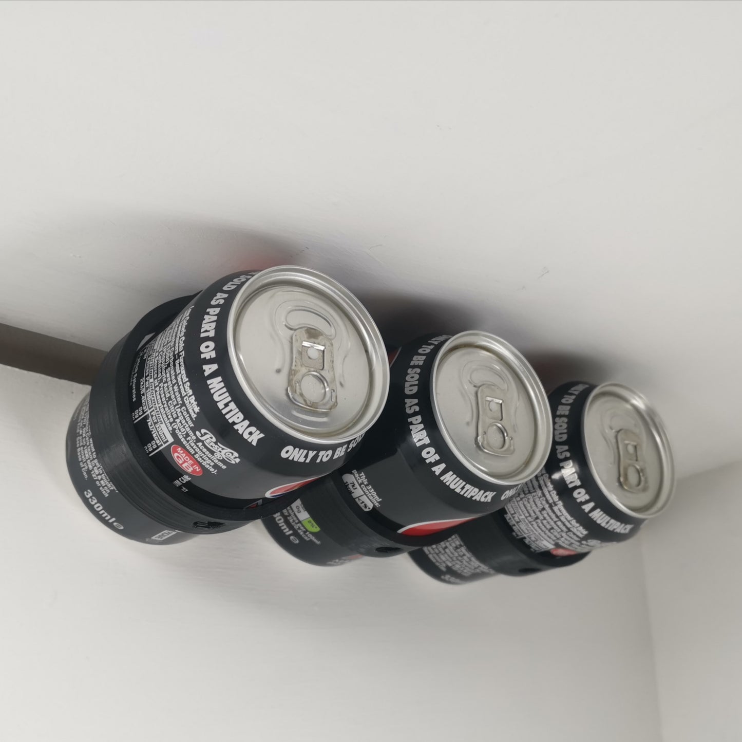 Drinks Can Cupboard Mount Bracket Holder Tidy Space Saver - 3DCabin