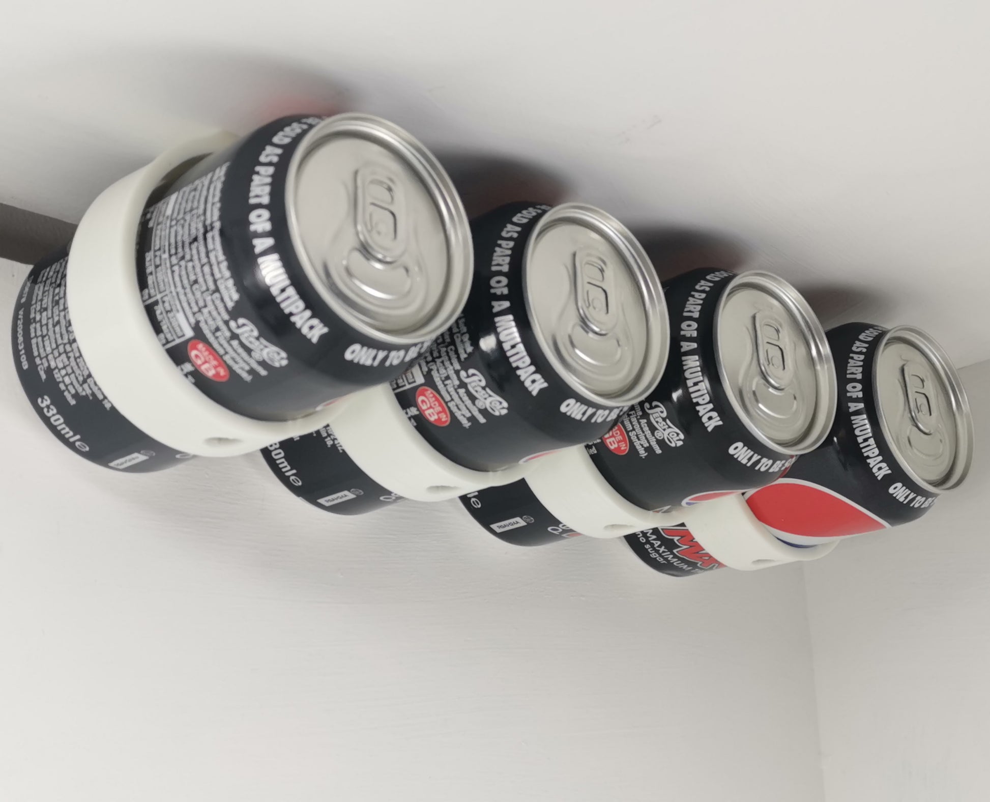Drinks Can Cupboard Mount Bracket Holder Tidy Space Saver - 3DCabin