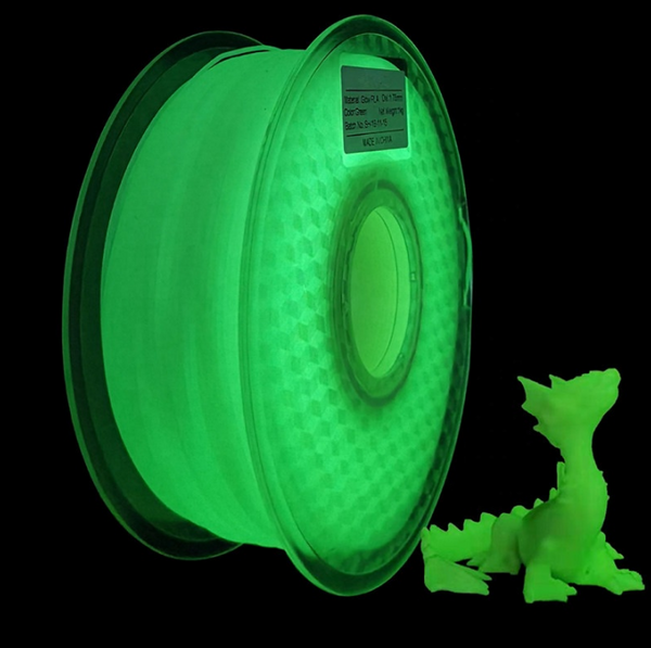 Glow In The Dark PLA 1kg / 2.2LBS 1.75mm Filament Spool Reel For 3D Printing