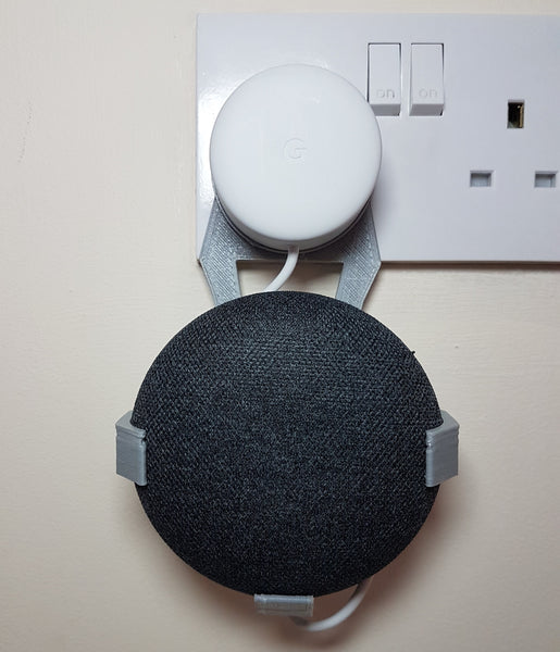 Google Home Mini Adjustable Plug Hanger : Grey