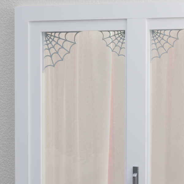 Spider Cobweb Halloween Decoration For Window Corner's 3 Pack