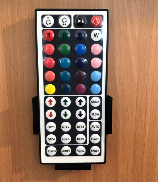 Wall Mount For Led Lighting 44 Key Remote Control : Black