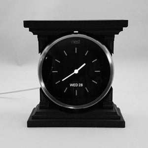 Carriage Clock Nest Thermostat Stand For Portable / Desk Use : Black