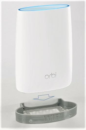 Wall Mount Wall Bracket Compatible With The Netgear Orbi Rbr50 & Rbs50 For Wifi Mesh System