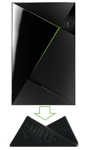 Stand For Nvidia Shield (For 2017 16Gb Model) In Black